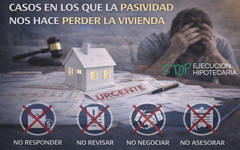 Casos en los que la pasividad nos hace perder la vivienda