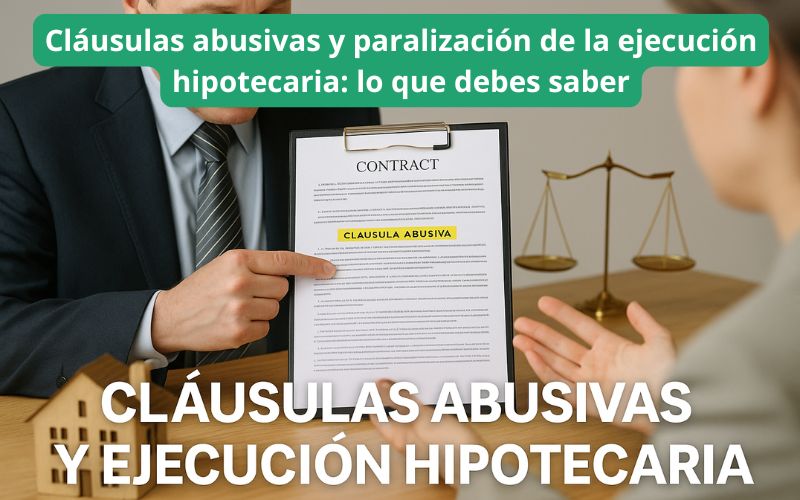Cláusulas abusivas y paralización de la ejecución hipotecaria