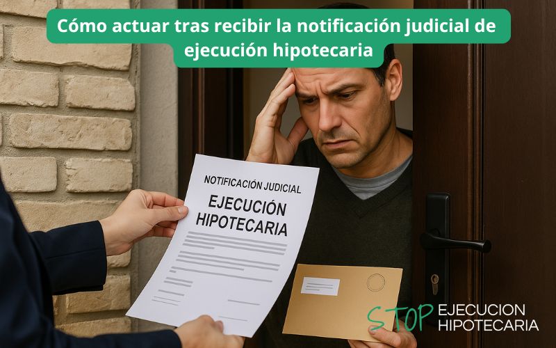 Cómo actuar tras recibir la notificación judicial de ejecución hipotecaria