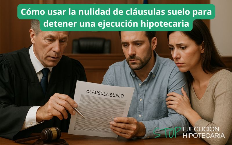 Cómo usar la nulidad de cláusulas suelo para detener una ejecución hipotecaria