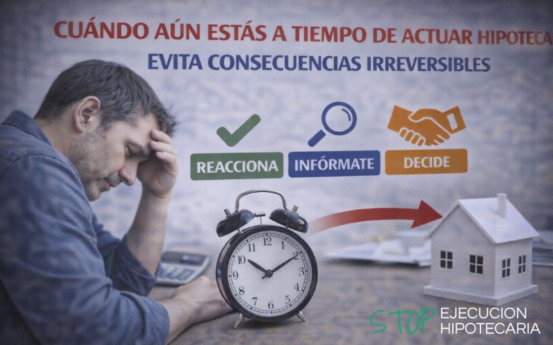 Cuándo aún estás a tiempo de actuar con la hipoteca