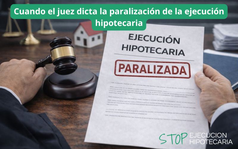 Cuando el juez dicta la paralización de la ejecución hipotecaria