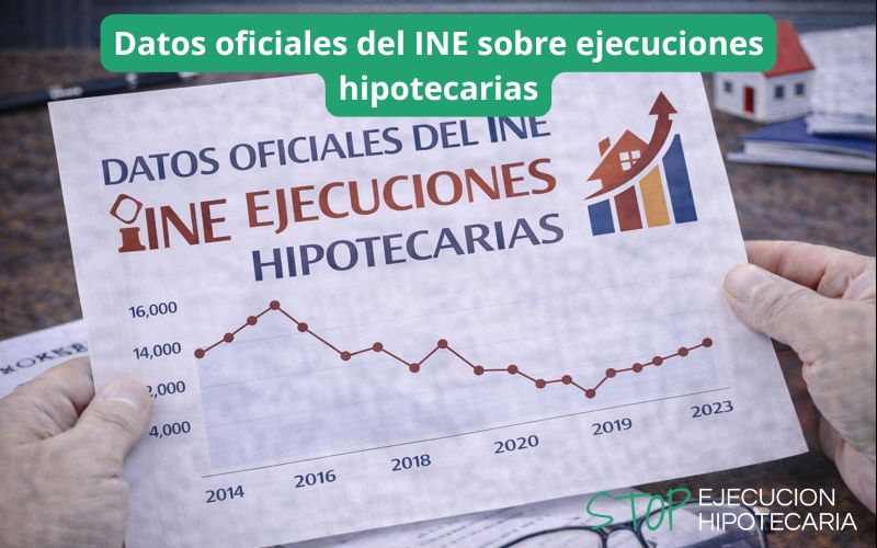 Datos oficiales del INE sobre ejecuciones hipotecarias
