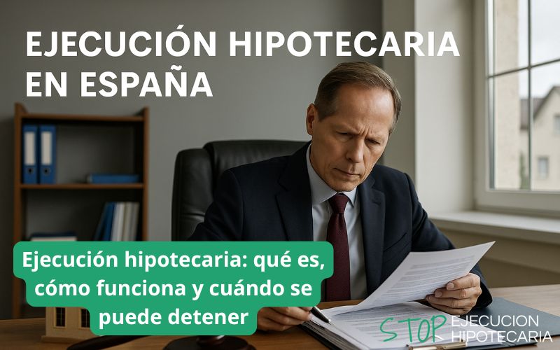 Ejecución hipotecaria: qué es, cómo funciona y cuándo se puede detener