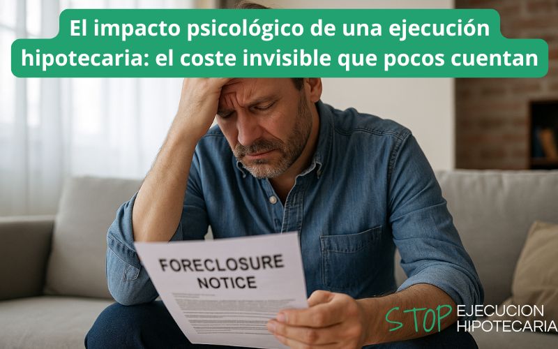 El impacto psicológico de una ejecución hipotecaria: el coste invisible que pocos cuentan