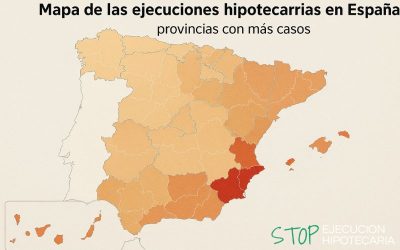 Mapa de las ejecuciones hipotecarias en España: provincias con más casos