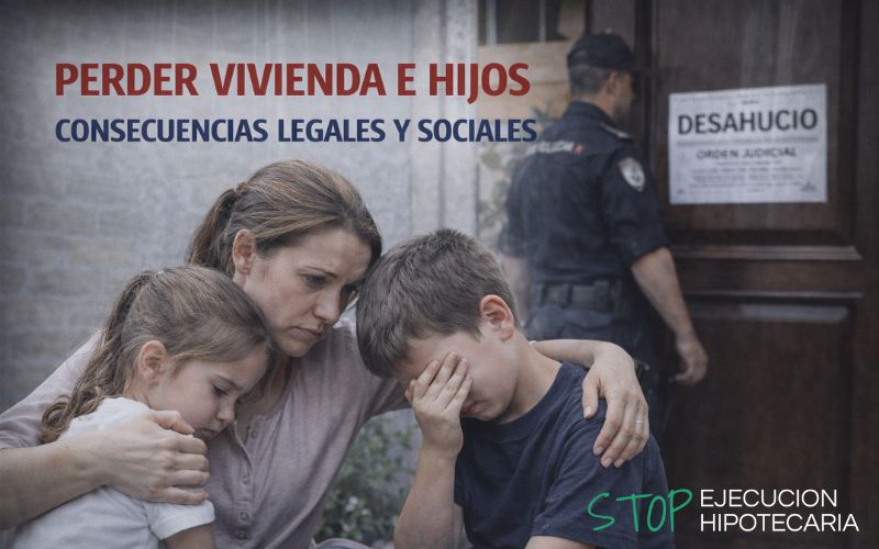 Perder la vivienda con hijos: consecuencias legales y sociales que debes conocer