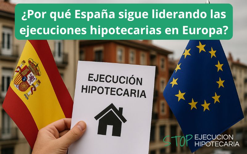 España sigue liderando las ejecuciones hipotecarias en Europa