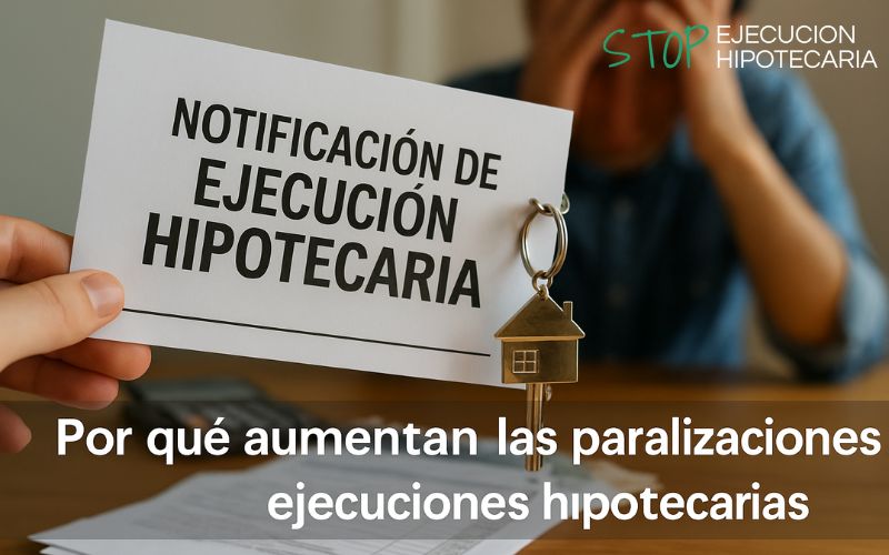 Por qué aumentan las paralizaciones de ejecuciones hipotecarias