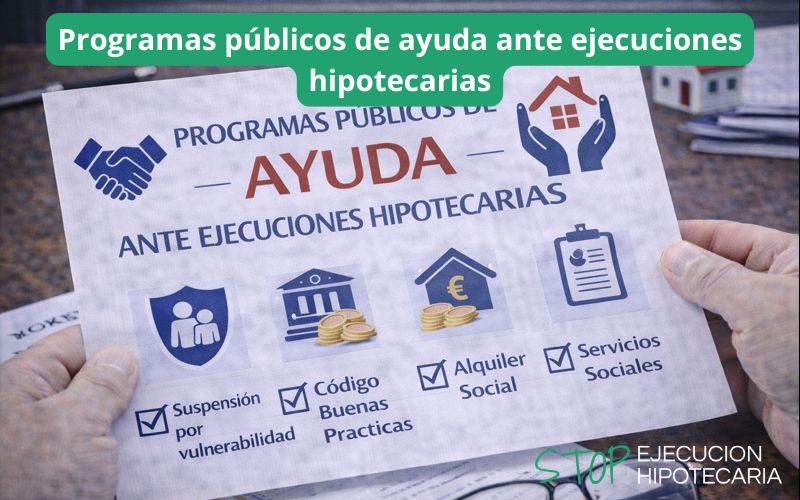Programas públicos de ayuda ante ejecuciones hipotecarias