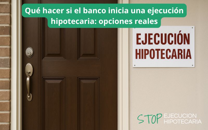 Qué hacer si el banco inicia una ejecución hipotecaria