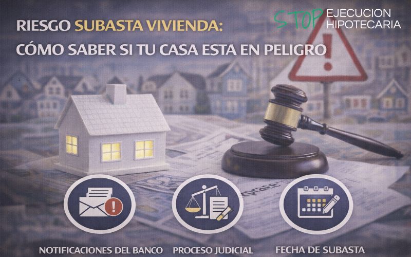 Riesgo de subasta de vivienda: cómo saber si tu casa está en peligro