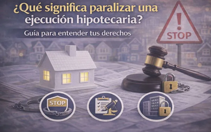¿Qué significa paralizar una ejecución hipotecaria? Guía para entender tus derechos