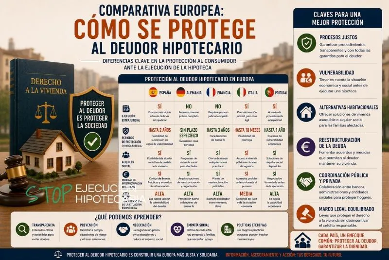 protección deudor hipotecario Europa