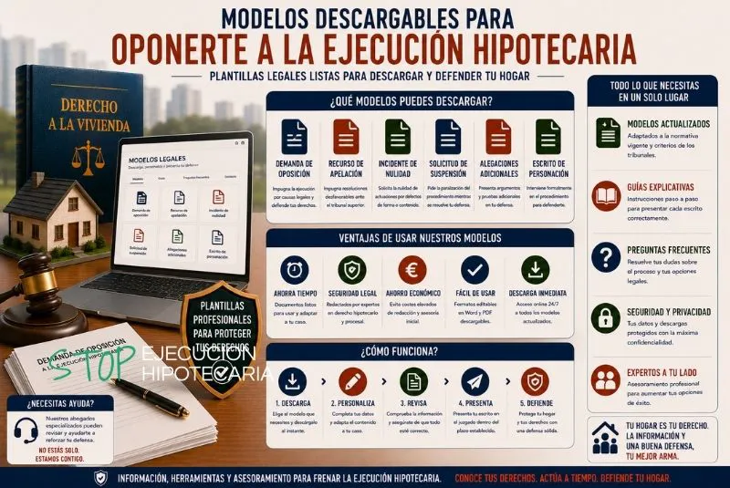 modelos ejecución hipotecaria