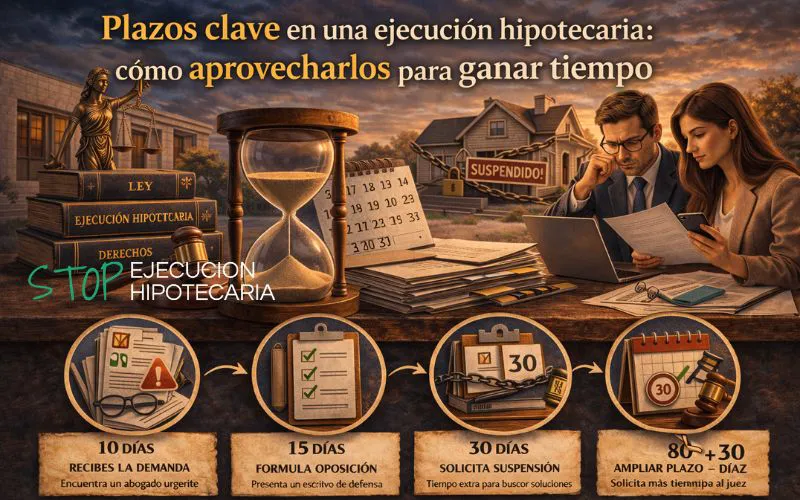 plazos ejecución hipotecaria