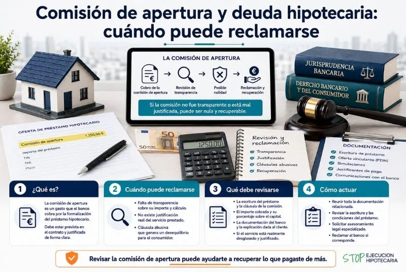 comisión de apertura de préstamo hipotecario