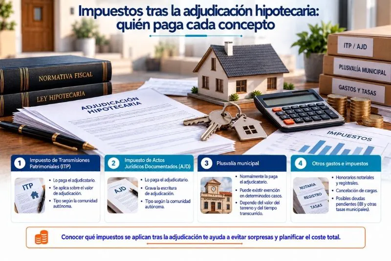 impuestos de vivienda adjudicada