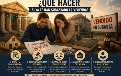 Qué hacer si ya te han subastado la vivienda