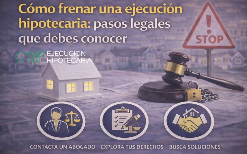 Cómo frenar una ejecución hipotecaria: pasos legales que debes conocer
