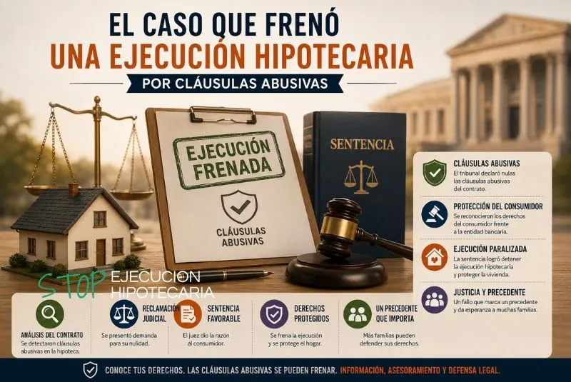paralizaciónhipotecaria caso real ejecución hipotecaria