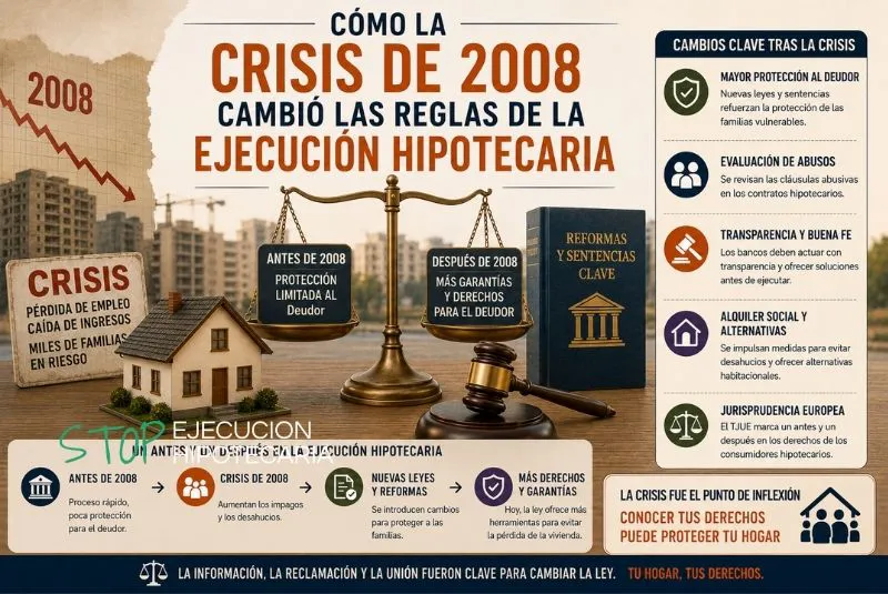crisis 2008 ejecución hipotecaria