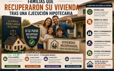 Familias que recuperaron su vivienda tras una ejecución hipotecaria