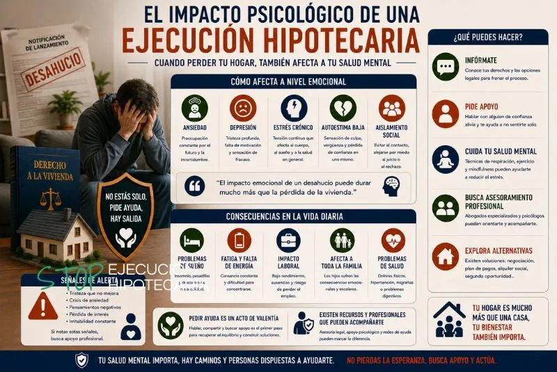 impacto psicológico ejecución hipotecaria