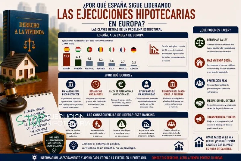 España ejecuciones hipotecarias Europa