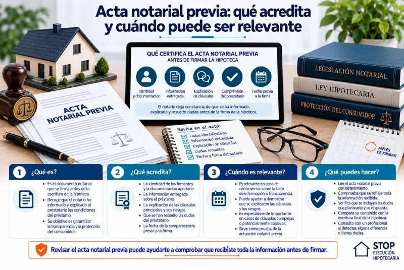 acta notarial de transparencia hipotecaria