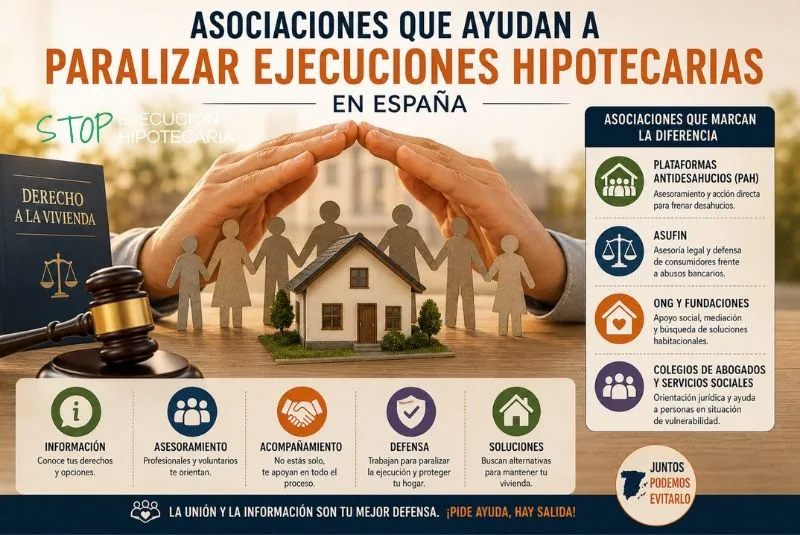 asociaciones paralización de ejecuciones hipotecarias