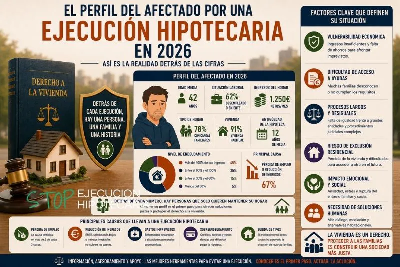 perfil afectado ejecución hipotecaria