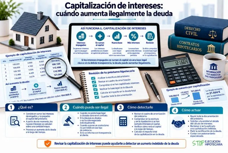 capitalización de intereses hipotecarios