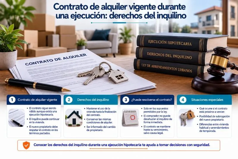 alquiler vigente en vivienda subastada