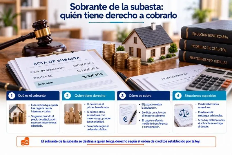 sobrante de subasta hipotecaria