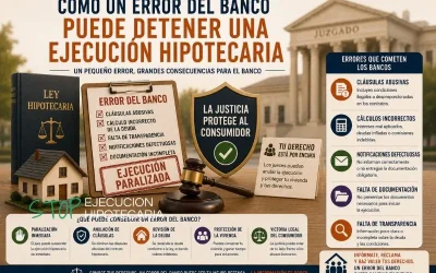 Cómo un error del banco puede detener una ejecución hipotecaria