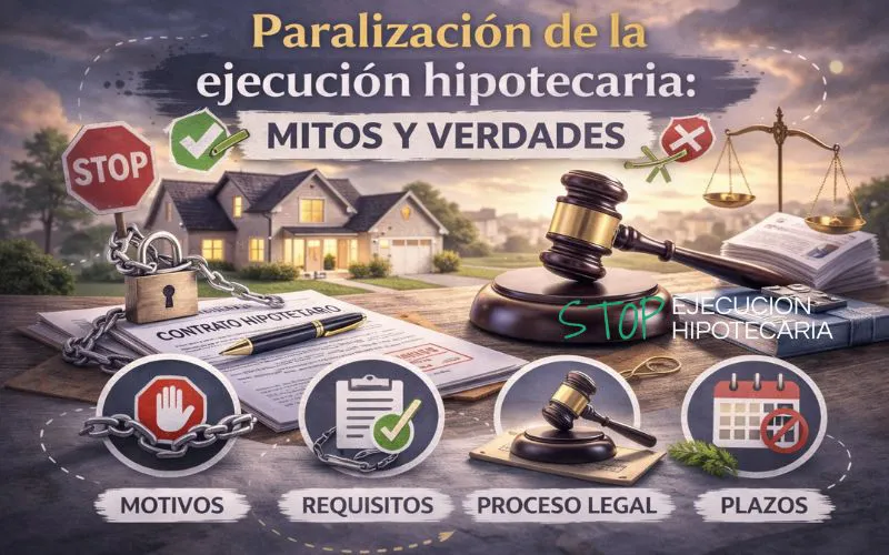 Paralización de la ejecución hipotecaria: mitos y verdades