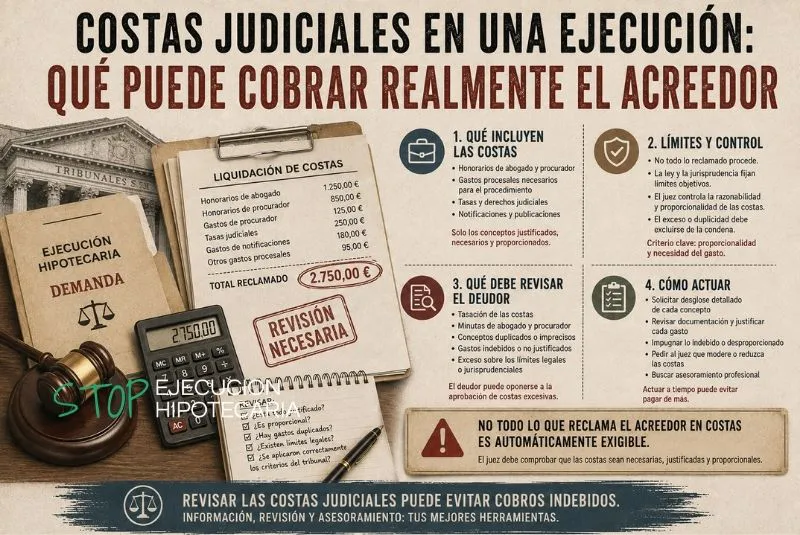 costas judiciales de proceso hipotecario