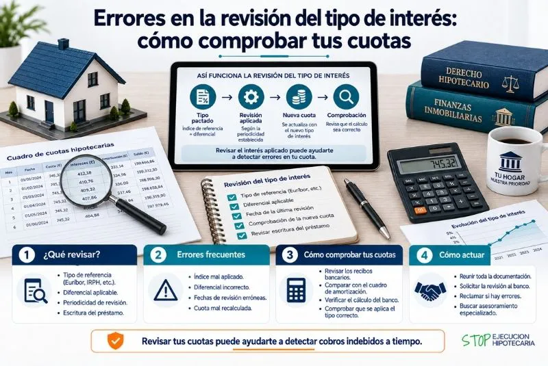 incorrecta del interés hipotecario