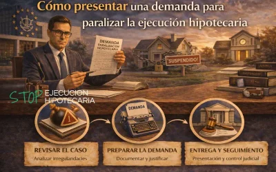 Cómo presentar una demanda para paralizar la ejecución hipotecaria