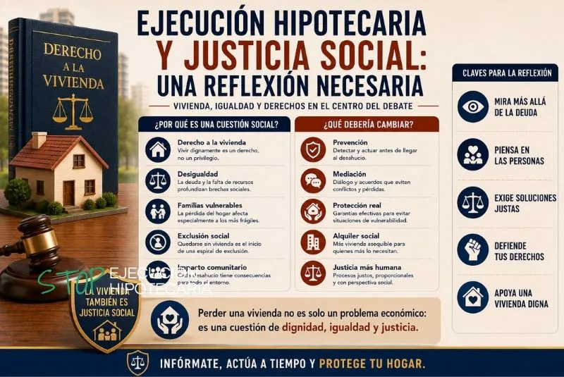 justicia social ejecución hipotecaria