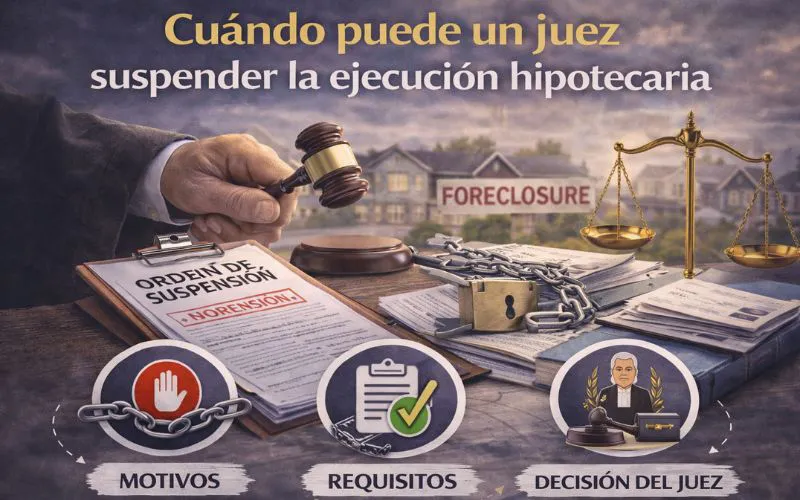 Cuándo puede un juez suspender la ejecución hipotecaria