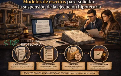 Modelos de escritos para solicitar la suspensión de la ejecución hipotecaria