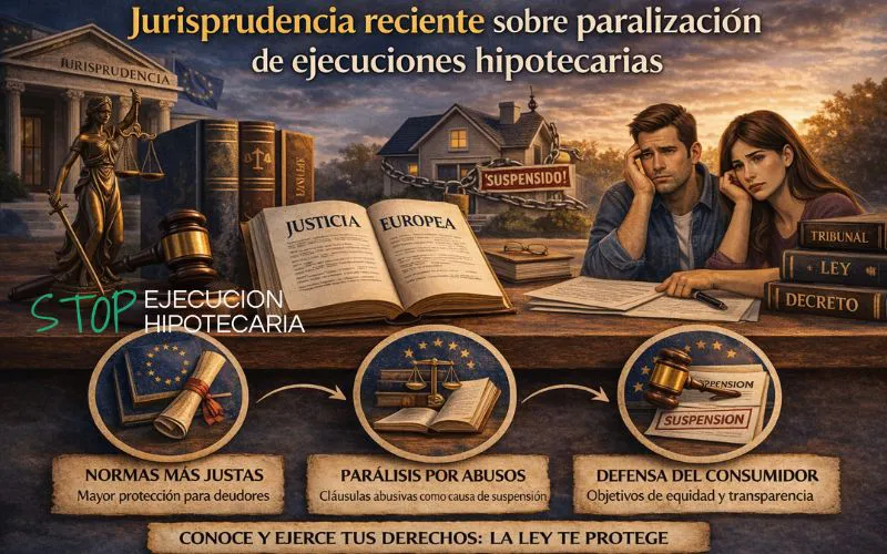 Jurisprudencia reciente sobre la paralización de ejecuciones hipotecarias
