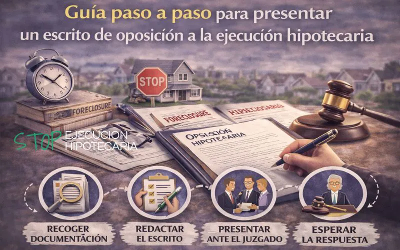 Guía paso a paso para presentar un escrito de oposición a la ejecución hipotecaria